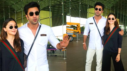 Ranbir Kapoor और Alia Bhatt अपने शानदार लुक से छा गए