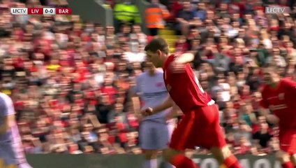 Gerrard et Rivaldo buteurs sur penalty lors d’un match caritatif à Anfield