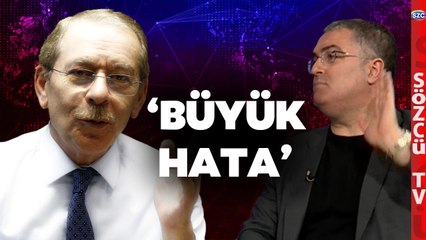 Ersan Şen Abdüllatif Şener’in Sözlerine Tepki Gösterdi! 'Büyük Hata'