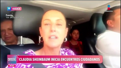 Sheinbaum inicia gira por la candidatura presidencial de Morena