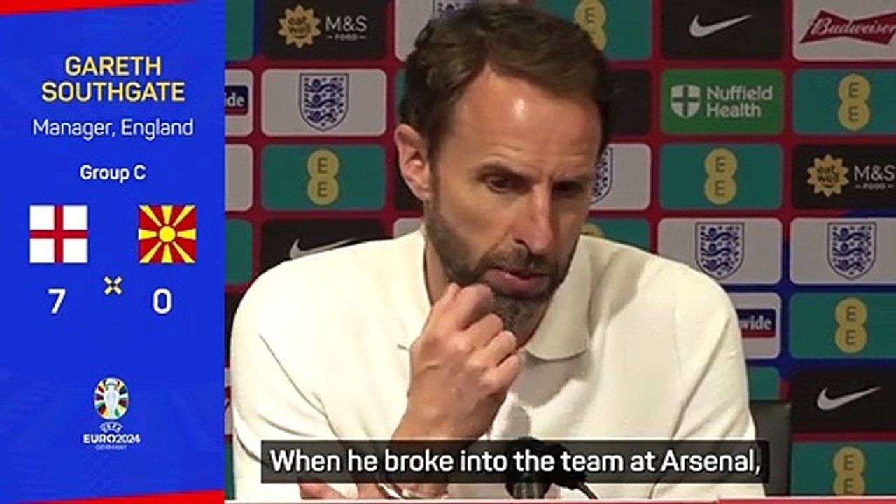 Southgate hails 'exceptional' hat-trick hero Saka