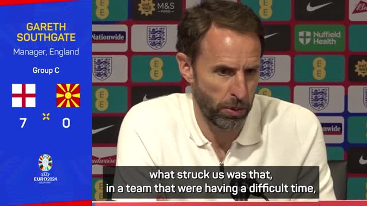 Southgate hails 'exceptional' hat-trick hero Saka