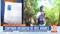 Continúa la búsqueda de José Andrés, menor desaparecido en Santa Fé