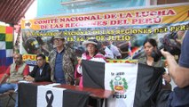 Colectivos peruanos de varias regiones anuncian marchas antigubernamentales en julio