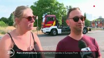 Spectaculaire : Plus de 25.000 personnes ont été évacuées hier suite à un incendie du Parc d'attraction géant Europa Parc situé à Rust en Allemagne