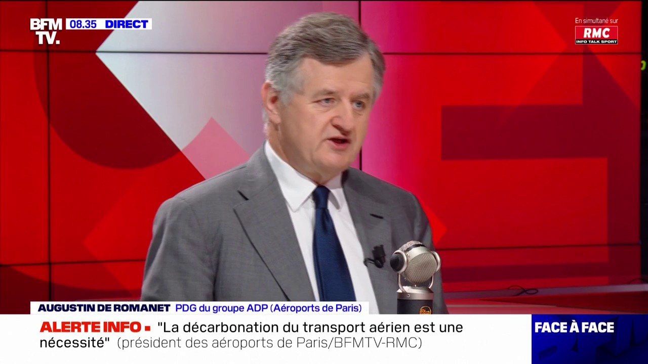 "La décarbonation du transport aérien est une nécessité, tout comme l'est la décarbonation de l'ensemble de l'activité économique", estime  Augustin de Romanet (Aéroports de Paris)