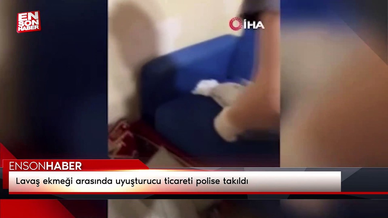 Lavaş ekmeği arasında uyuşturucu ticareti polis...