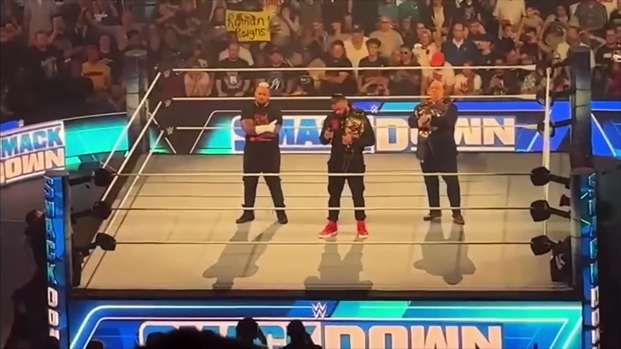 Jey Uso confronts Roman Reigns and Solo Sikoa - WWE Smackdown 6/16/23