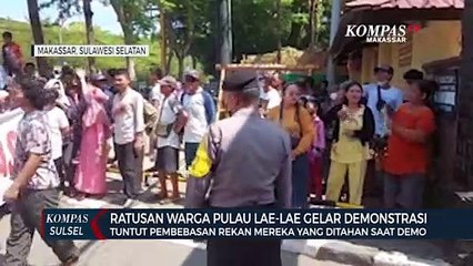 Ratusan Warga Pulau Lae Lae Gelar Demonstrasi