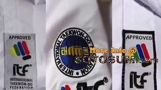 2023 ITF Taekwondo 1-6Dan Ultralight Breathable White Uniform Clothes Long Sleeve Fitness Training Dobok with Embroidery Gi Karate