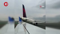 ABD’de yolcu uçağı, diğer uçağın sol kanadına çarptı