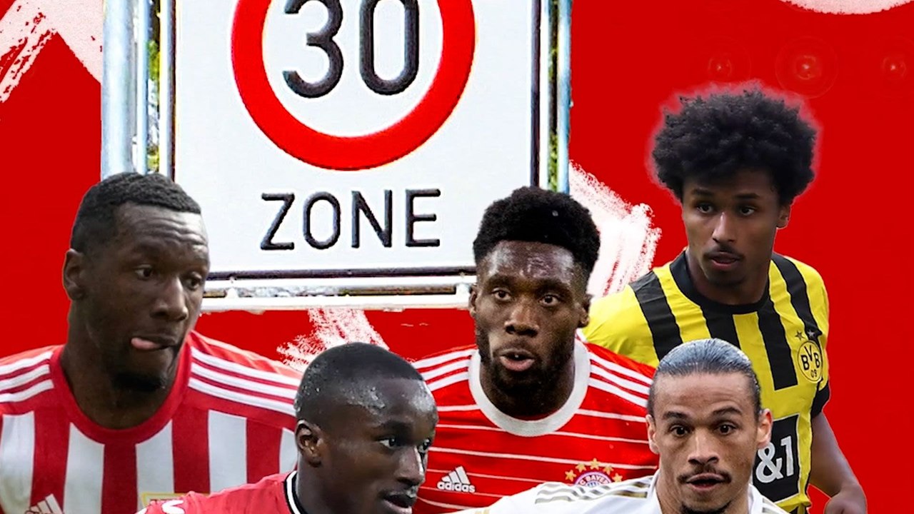 Die fünf schnellsten Spieler der Bundesligasaison 2022/23