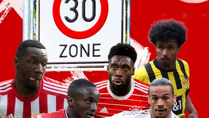 Die fünf schnellsten Spieler der Bundesligasaison 2022/23