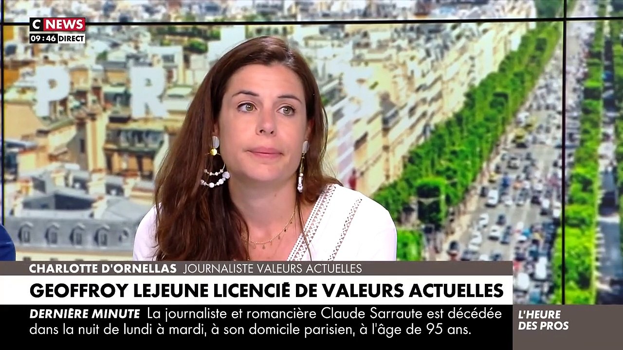 "Je ne pourrai pas rester" : Emue aux larmes, Charlotte d'Ornellas annonce son départ de "Valeurs actuelles"