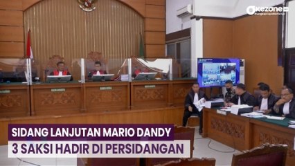 Sidang Mario Dandy Berlanjut, 3 Saksi Hadir di Persidangan