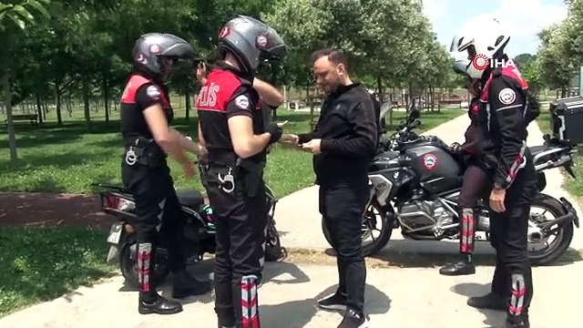 Zeytinburnu Sahili'nde polis denetimi