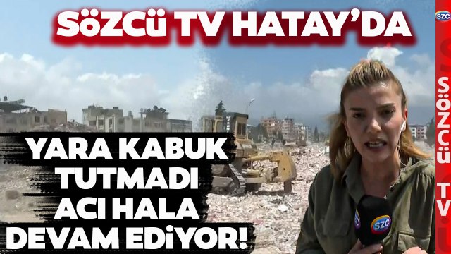 Deprem Sonrası Antakya Sokaklarını Sözcü TV Görüntüledi! Yürek Burkan Görüntüler