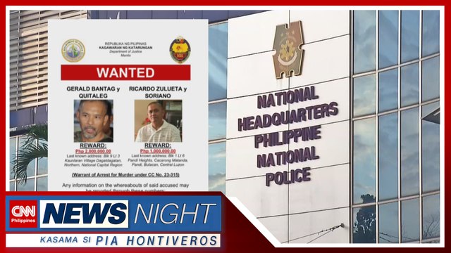 PNP: Makatutulong ang ₱3M bounty sa ikadarakip nina Bantag, Zulueta