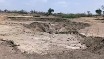 Illegal mining is happening in river drains in Jhalawar district