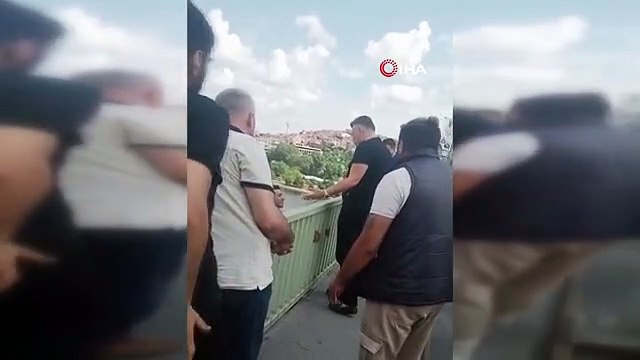 Haliç Köprüsü intiharı SON DAKİKA! Nuri Alço intihar girişiminde bulunan genci nasıl kurtardı? VİDEO İZLE!