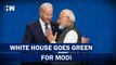 White house goes green for Modi | United States | BJP | Joe Biden | US Visit | India | USA