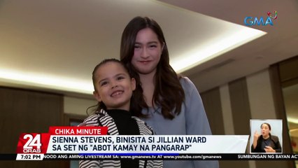 Sienna Stevens, binisita si Jillian Ward sa set ng "Abot Kamay na Pangarap" | 24 Oras