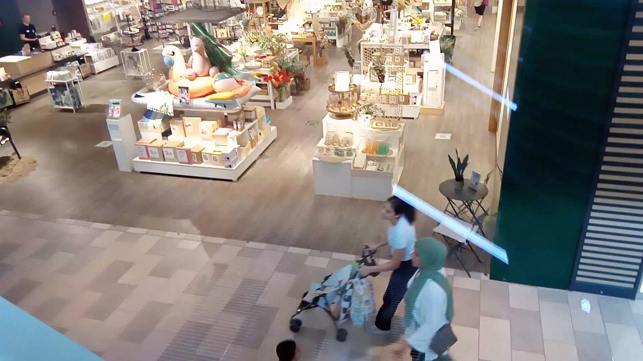 Rolltreppe im Einkaufspark