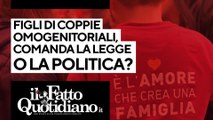 Figli di coppie omogenitoriali discriminati : comanda la legge o la politica?