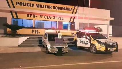 Dupla é presa com 40 quilos de maconha após intensa perseguição pela PR-323, em Iporã
