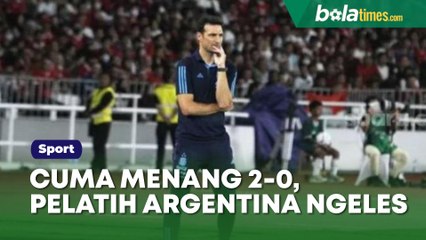 Cuma Menang 2-0, Pelatih Argentina Ngeles: Kami Tidak Memainkan Beberapa Pemain Inti