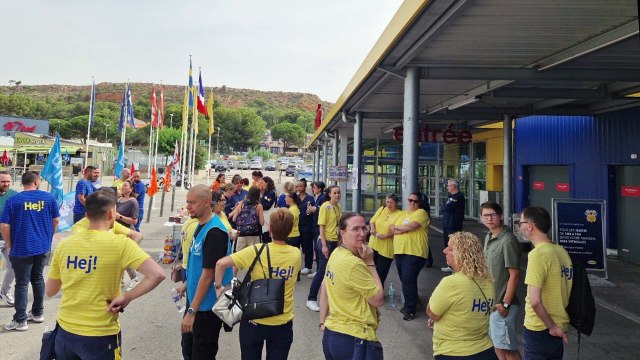 Ikea en grève, manifestation à Vitrolles