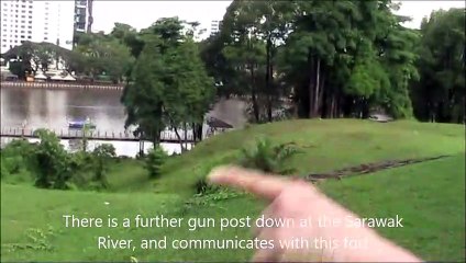 Eerie Fort Margherita at Kuching - Sarawak, Malaysia
