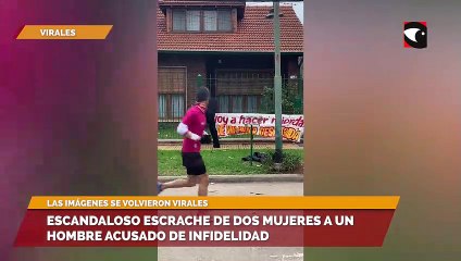 Escandaloso escrache de dos mujeres a un hombre acusado de infidelidad