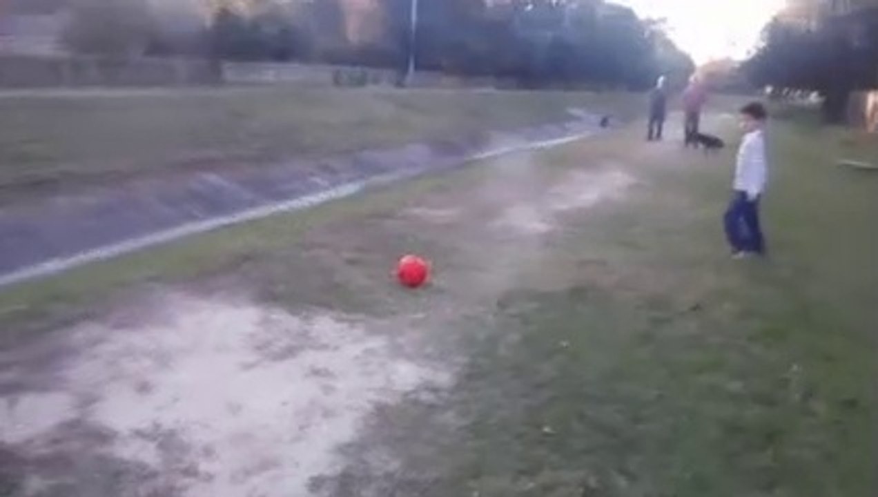Christopher making a goal on Anthony