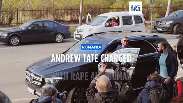 Controversial influencer Andrew Tate appears in Romanian court