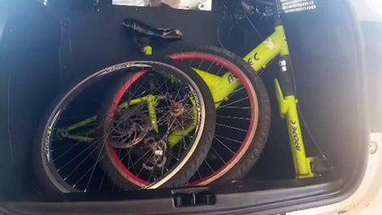 Bicicleta utilizada por ladrão durante furto de carro é encaminhada à Delegacia