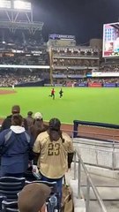 Padres Security Tackles Fan Running On Field