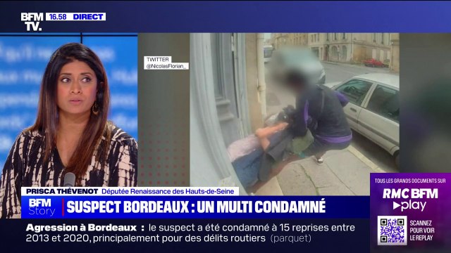 Agression d'une septuagénaire et de sa petite-fille à Bordeaux: Il faut laisser le temps à la justice de se saisir de cette affaire , pour Prisca Thevenot (Renaissance)