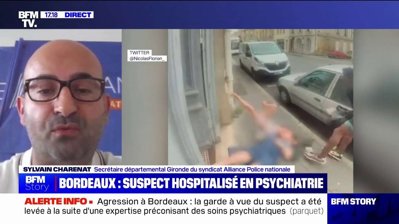 Agression d'une septuagénaire et de sa petite-fille: "Bordeaux n'est plus la belle endormie", pour Sylvain Charenat (Alliance Police nationale)