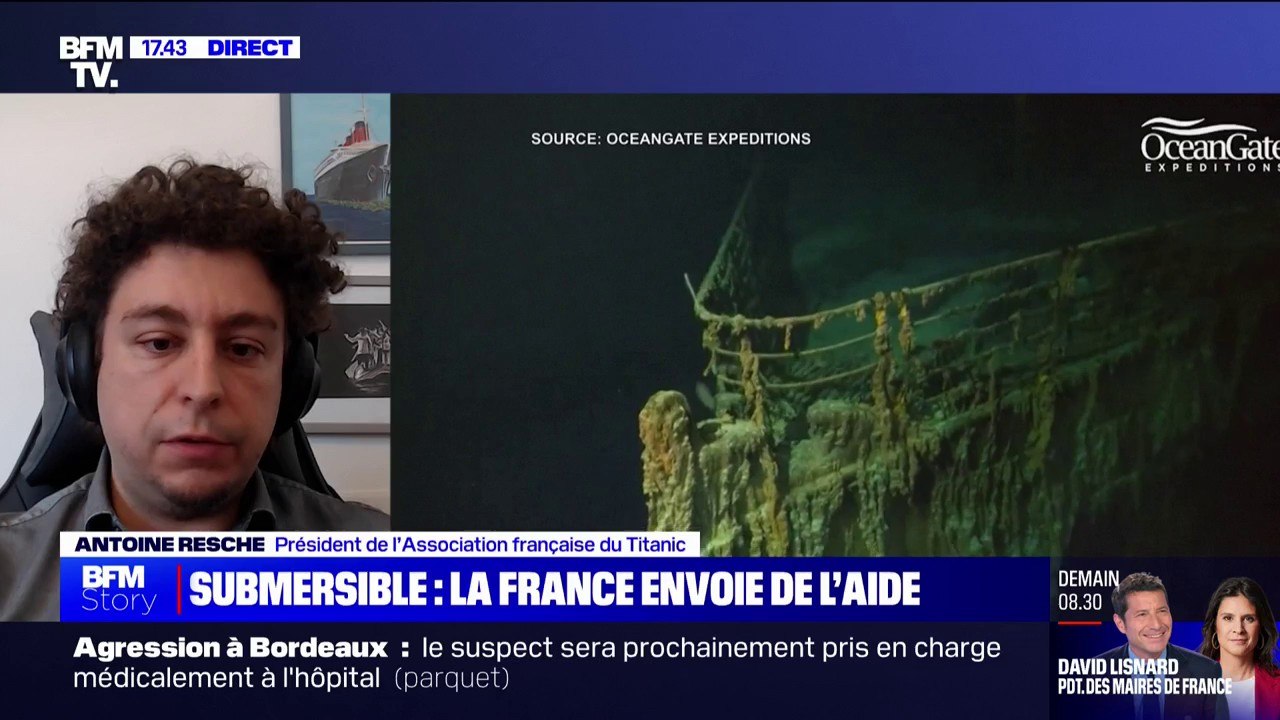 Sous-marin disparu: "Un mélange des genres très malheureux entre tourisme et expédition scientifique", pour Antoine Resche (Association française du Titanic)