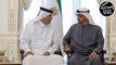 UAE President Sheikh Mohamed bin Zayed welcomes Speaker of Qatar's Shura Council