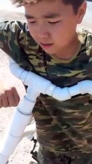 Un vélo de plombier... Ingénieux