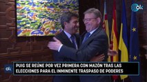 Puig se reúne por vez primera con Mazón tras las elecciones para el inminente traspaso de poderes