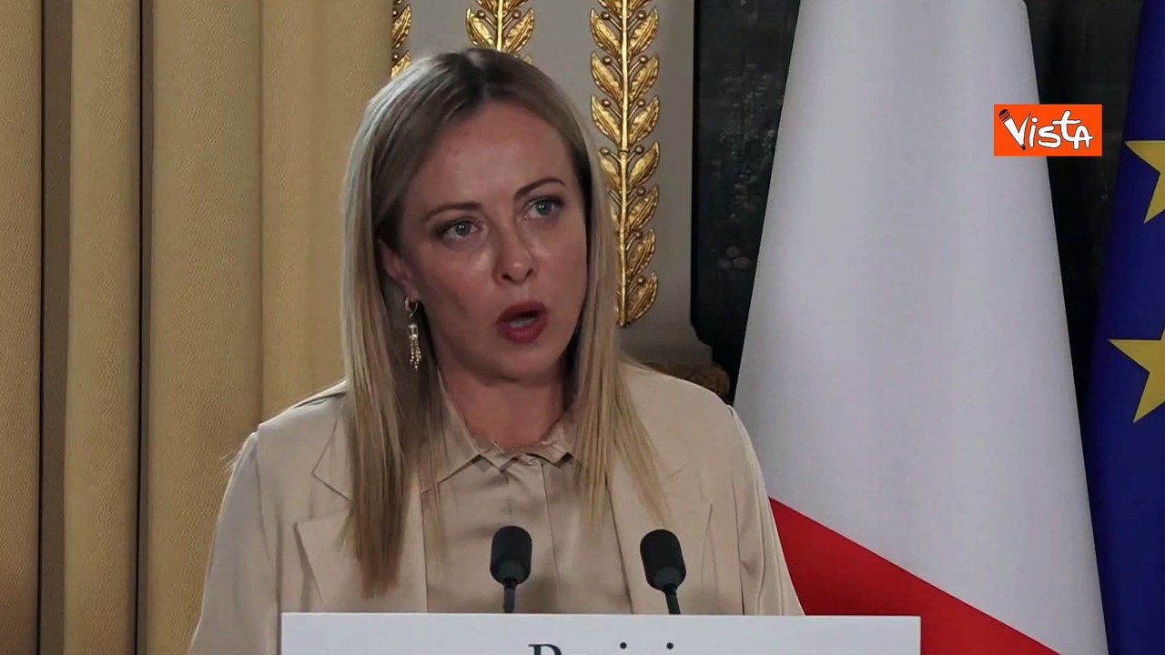 Meloni: Italia e Francia continueranno a sostenere l'Ucraina finch? sar? necessario