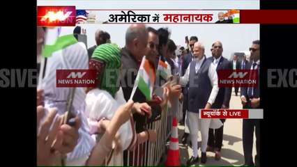 PM Modi in USA : होटल के बाहर भारतीय मूल लोगों से मिले PM मोदी