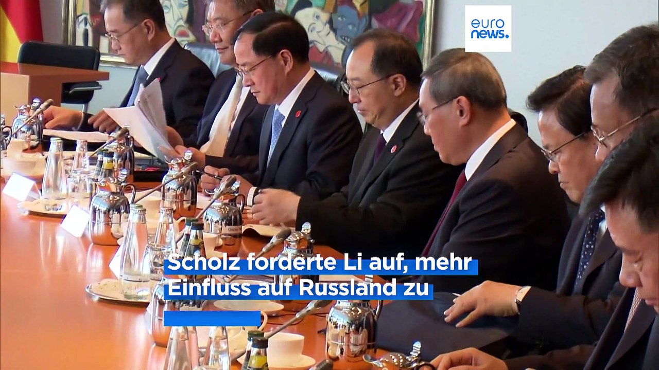 Scholz appelliert an China, auf Moskau einzuwirken - Li spricht lieber über Kooperation
