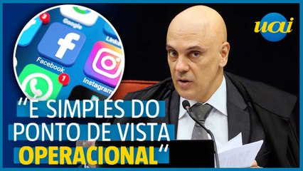 Moraes: falta 'boa vontade' para controlar redes sociais