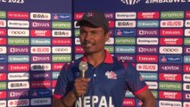 Nepal's Rohit Paudel post ICC Cricket World Cup qualifier win over USA