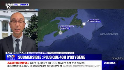 Submersible disparu: 26 000 km² déjà explorés en surface par les garde-côtes