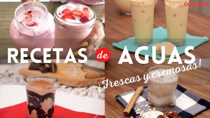 ¡Adiós calor! 5 deliciosas recetas de aguas cremosas con fruta